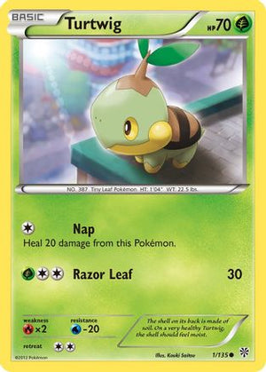 Turtwig 1/135 - Plasma Storm Reverse Holofoil - Poke-Collect