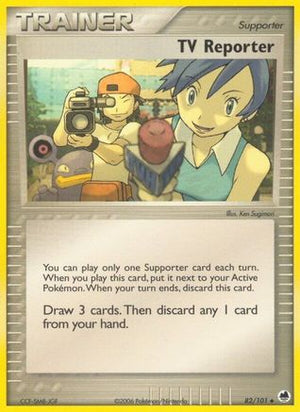 TV Reporter 82/101 - Dragon Frontiers Reverse Holofoil - Poke-Collect