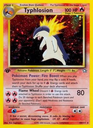 Typhlosion 18/111 - Neo Genesis 1st Edition Holofoil