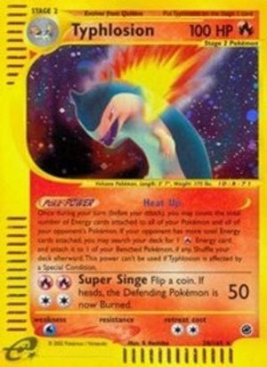 Typhlosion 28/165 - Expedition Base Set Reverse Holofoil - Poke-Collect