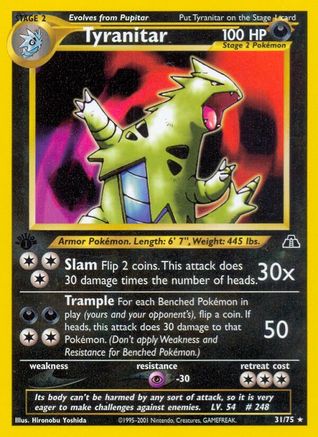 Tyranitar 31/75 - Neo Discovery 1st Edition - Poke-Collect