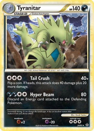 Tyranitar 26/95 - HSUnleashed Reverse Holofoil - Poke-Collect