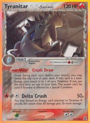 Tyranitar δ 16/113 - Delta Species Reverse Holofoil - Poke-Collect