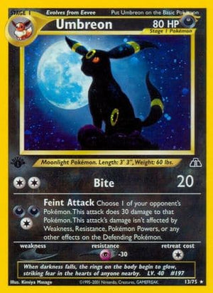 Umbreon 13/75 - Neo Discovery 1st Edition Holofoil