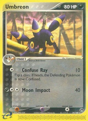 Umbreon 24/100 - Sandstorm Reverse Holofoil