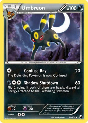 Umbreon 61/108 - Dark Explorers Reverse Holofoil - Poke-Collect