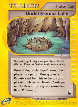 Underground Lake 141/144 - Skyridge Reverse Holofoil - Poke-Collect