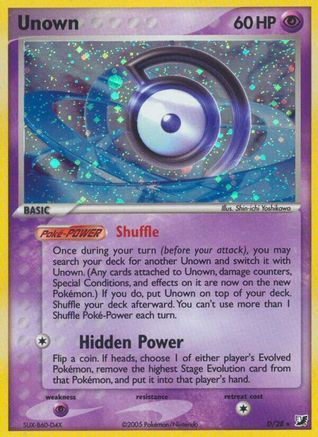Unown D/115 - Unseen Forces Holofoil - Poke-Collect