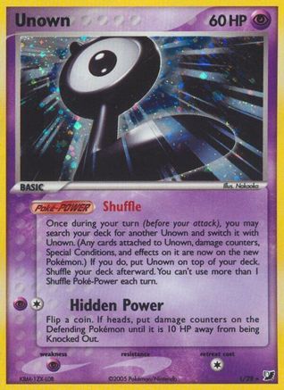 Unown L/115 - Unseen Forces Holofoil - Poke-Collect