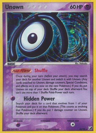 Unown M/115 - Unseen Forces Holofoil - Poke-Collect