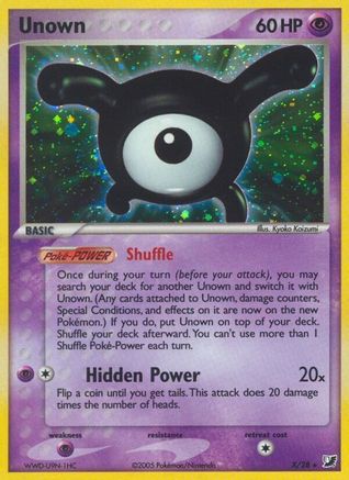 Unown X/115 - Unseen Forces Holofoil - Poke-Collect