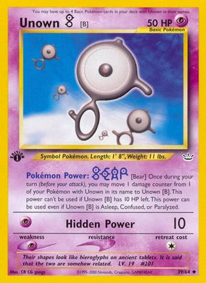 Unown [B] 39/64 - Neo Revelation Unlimited - Poke-Collect