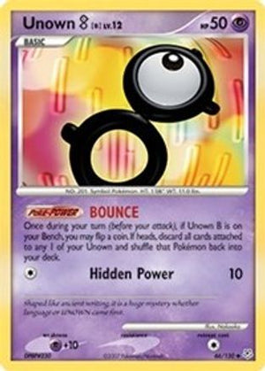 Unown B 66/130 - Diamond & Pearl Reverse Holofoil - Poke-Collect
