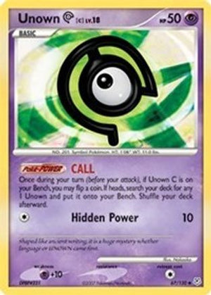 Unown C 67/130 - Diamond & Pearl - Poke-Collect