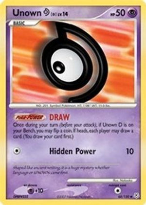 Unown D 68/130 - Diamond & Pearl - Poke-Collect