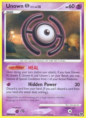 Unown H 29/106 - Great Encounters Reverse Holofoil - Poke-Collect