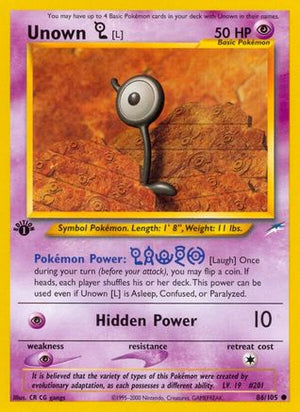 Unown [L] 86/105 - Neo Destiny Unlimited - Poke-Collect