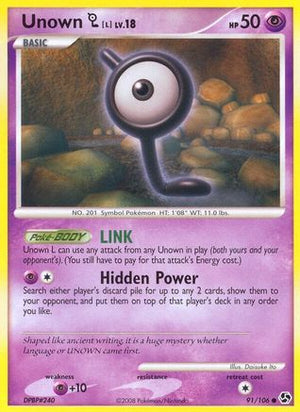 Unown L 91/106 - Great Encounters - Poke-Collect