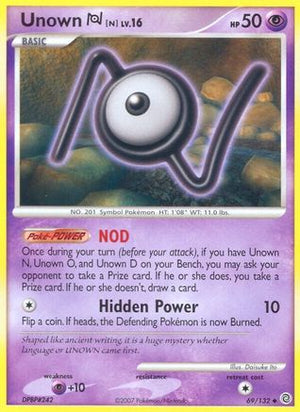 Unown N 69/132 - Secret Wonders Reverse Holofoil