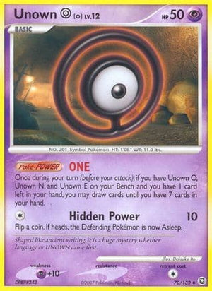 Unown O 70/132 - Secret Wonders Reverse Holofoil