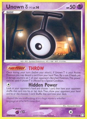 Unown T 67/123 - Mysterious Treasures