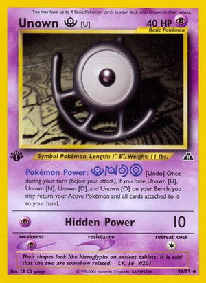 Unown [U] 51/75 - Neo Discovery Unlimited - Poke-Collect