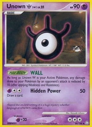 Unown W 80/146 - Legends Awakened Reverse Holofoil