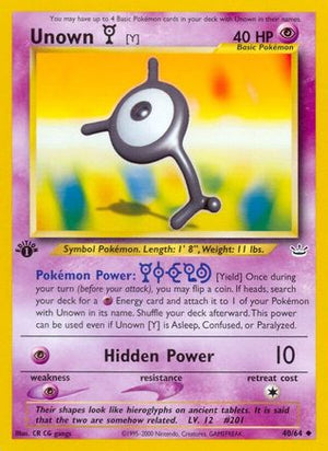 Unown [Y] 40/64 - Neo Revelation 1st Edition - Poke-Collect
