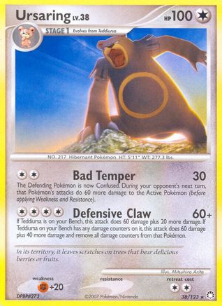 Ursaring 38/123 - Mysterious Treasures Reverse Holofoil - Poke-Collect