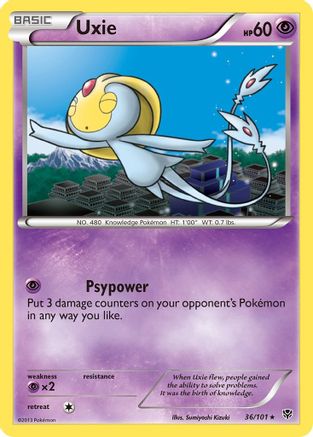 Uxie 36/101 - Plasma Blast - Poke-Collect