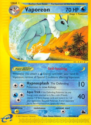 Vaporeon 33/144 - Skyridge Reverse Holofoil