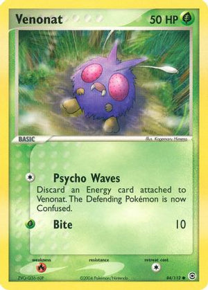 Venonat 84/112 - FireRed & LeafGreen Reverse Holofoil - Poke-Collect