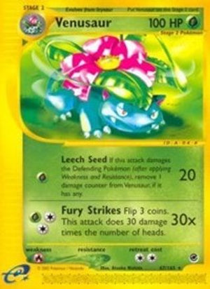 Venusaur 67/165 - Expedition Base Set Reverse Holofoil - Poke-Collect