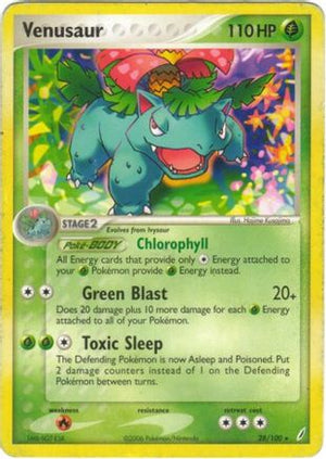 Venusaur 28/100 - Crystal Guardians Reverse Holofoil - Poke-Collect
