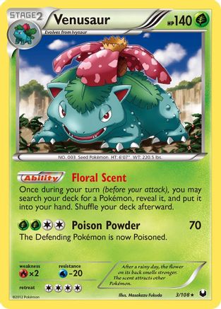 Venusaur 3/108 - Dark Explorers Holofoil - Poke-Collect