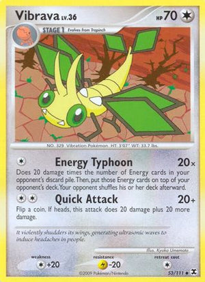 Vibrava 53/111 - Rising Rivals Reverse Holofoil - Poke-Collect