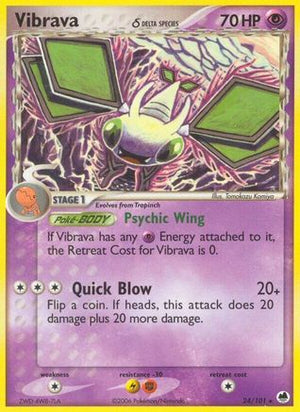 Vibrava δ 24/101 - Dragon Frontiers Reverse Holofoil - Poke-Collect