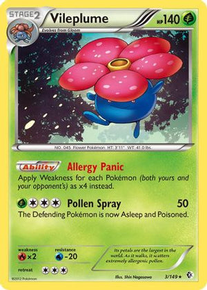 Vileplume 3/149 - Boundaries Crossed Reverse Holofoil - Poke-Collect
