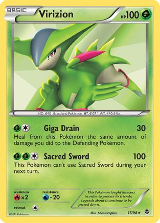 Virizion 17/98 - Emerging Powers Holofoil - Poke-Collect
