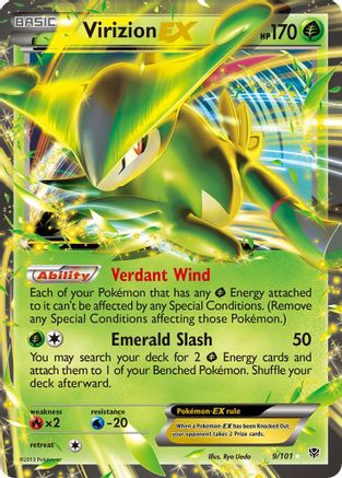 Virizion-EX 9/101 - Plasma Blast Holofoil - Poke-Collect