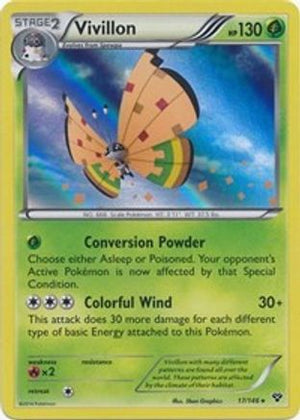 Vivillon (High Plains [Orange]) 17 - XY Base Set Reverse Holofoil - Poke-Collect