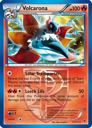 Volcarona 13/101 - Plasma Blast Reverse Holofoil - Poke-Collect
