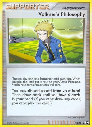 Volkner's Philosophy 98/111 - Rising Rivals Reverse Holofoil - Poke-Collect
