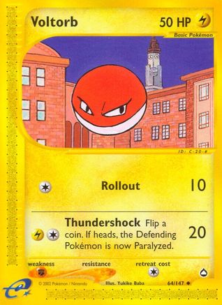 Voltorb 64/147 - Aquapolis - Poke-Collect
