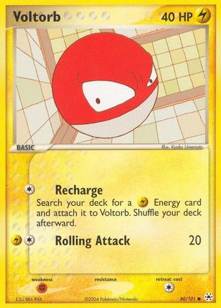 Voltorb 80/101 - Hidden Legends Reverse Holofoil - Poke-Collect