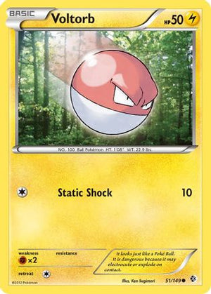 Voltorb 51/149 - Boundaries Crossed Reverse Holofoil