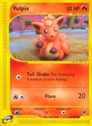 Vulpix 136/165 - Expedition Base Set Reverse Holofoil - Poke-Collect