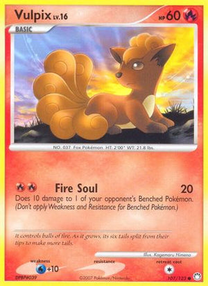 Vulpix 107/123 - Mysterious Treasures Reverse Holofoil - Poke-Collect