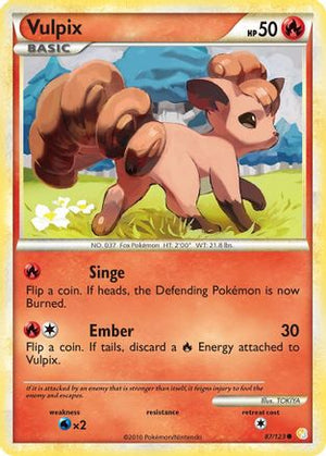 Vulpix 87/123 - HeartGold & SoulSilver Reverse Holofoil - Poke-Collect