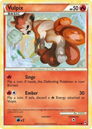 Vulpix 75/95 - Call of Legends Reverse Holofoil - Poke-Collect